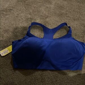All in Motion Women’s Blue Racerback Sports Bra with Molded Cups 4X